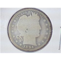 1894-S BARBER QUARTER