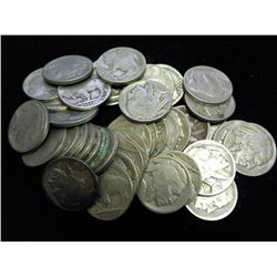 ROLL OF 40 ASSORTED 30'S BUFFALO NICKELS