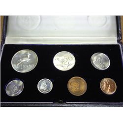 1965 SOUTH AFRICA PROOF SET .3858 1 RAND OZ. ASW