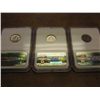 Image 2 : 1991-P,96-D & 98-P ROOSEVELT DIMES NGC MS66 3 SLAB