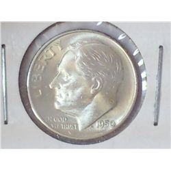 1950-S SILVER ROOSEVELT DIME (UNC)