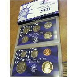 2001 US PROOF SET (WITH BOX)