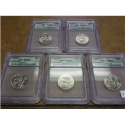 5-1999-P DELAWARE QUARTERS ICG MS66