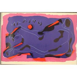 Marino Marini Abstract Art Print Homage a Marino