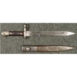 PRE-WWII GERMAN MAUSER BAYONET-WOOD GRIPS-SERIAL #