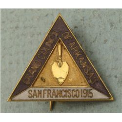 1915 MASONIC PIN-SAN FRANCISCO MEET-GRAND COUNCIL OF AR
