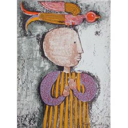 Garciela Rodo Boulanger CHILD WTIH BIRD Art Print