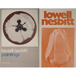 2 Lowell Nesbitt Art Exhibit Posters Corcoran, Poppy