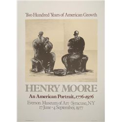 Henry Moore Mourlot Art Exhibit Poster American 1977