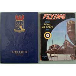 2 Vnt WWII Aviation Book Magazine Army Air Force Flying