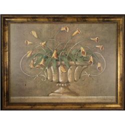 Jacques Lamy Yellow Lilies Large Framed Art Print