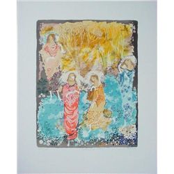 Russell Barrer ENCHANTED LAKE Signed LE Art Print