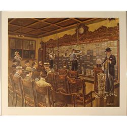 Lee Dubin : Stocks, 1910 Art Print