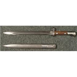 WWII CZECH MAUSER BAYONET & SCABBARD