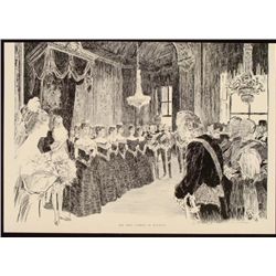 Charles Gibson Girl Orig Book Print 1896 ROYALTY,LADIES