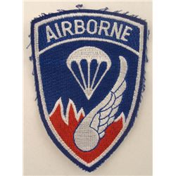 U.S. AAF AIRBORNE PATCH PARACHUTE WINGS AND FIRE