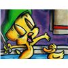 Image 2 : Dick Duerrstein Original Painting Tweety Bird in Tub