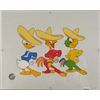 Image 1 : Disney's Three Happy Chappies Sericel Donald Duck