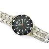 Image 2 : Caravelle by Bulova Men's 45B110 Black Dial Stainless Steel Watch