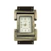 Image 1 : Ecclissi  Rectangular Leather Strap Watch