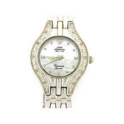 Jules Jurgensen 7886W - Women's Silver-Tone Diamond Accented Dress Watch