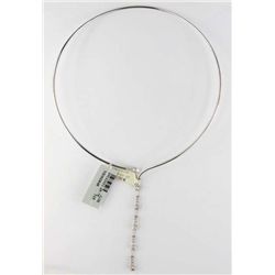 18K White Gold Diamond Necklace