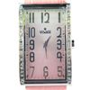 Image 2 : Visage Diamond Leather Strap Watch