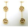 Image 2 : 18K Yellow Gold Diamond Earrings