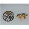 Image 3 : Lunia Multi-color Gold, Ruby & Diamond Earrings
