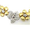 Image 2 : Salavetti 18K Two-Toned Gold Diamond Necklace
