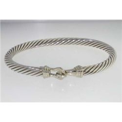 David Yurman Silver Bangle