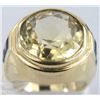 Image 1 : 14K Yellow Gold Ruby Ancient Coin Ring