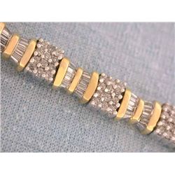 14k Gold Bracelet with Diamonds