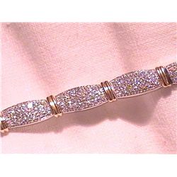 14k Gold Bracelet with Diamonds