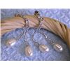 Image 2 : Dangling Pearl and Silver Earrings
