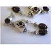 Image 2 : Dangling Silver and Ruby Earrings