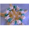 Image 2 : Shell Bracelet in White and Blue Green Color