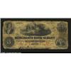 Image 1 : Albany, NY- Merchants Bank of Albany $3 March 23, 1858 G6A rare note listed as SENC in Haxby.
