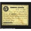 Image 1 : Fishkill Landing, NY- ? Van Wagener 5¢ July 4, 1862A very rare piece of New York scrip from a histor
