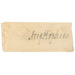 Declaration of Independence: Stephen Hopkins