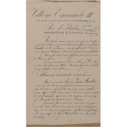 Benito Mussolini and Vittorio Emanuele III