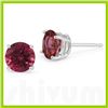 Image 1 : Genuine 4.0 ctw Ruby Stud Earrings 14kt Gold-White