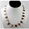Image 1 : 70.60 ctw  Natural Smoke Quartz Bead Neckalce with brass clasp