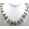 Image 1 : Natural Milky Calm Green Aquamarine Smooth Pear Shape Briolettes Stringing Necklace 386.00ctw with b