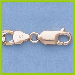 Genuine 16" 14kt Italian Gold-Yellow 6.0mm, Rhod Figaro Chain Gauge:160, 24.4gr