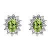 Image 1 : Genuine 2.28 ctwPeridot Earring 14kt Yellow or White Gold 2.1g