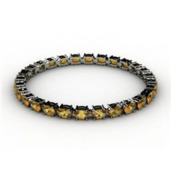 Genuine 10.35 Citrine Bracelet 18kt White or Yellow Gold 9.9g