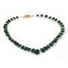 Image 1 : Natural Emarald Smooth Teardrops Briolettes Graduated Stringing Necklace 79.70ctw with brass clasp