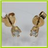 Image 3 : Genuine 0.305 ctw Diamond Earring 18kt Gold-Yellow