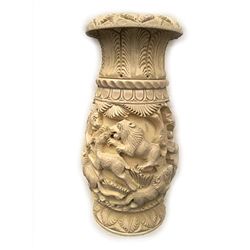 Natural Articrafts Wooden Ivory Vase Carving